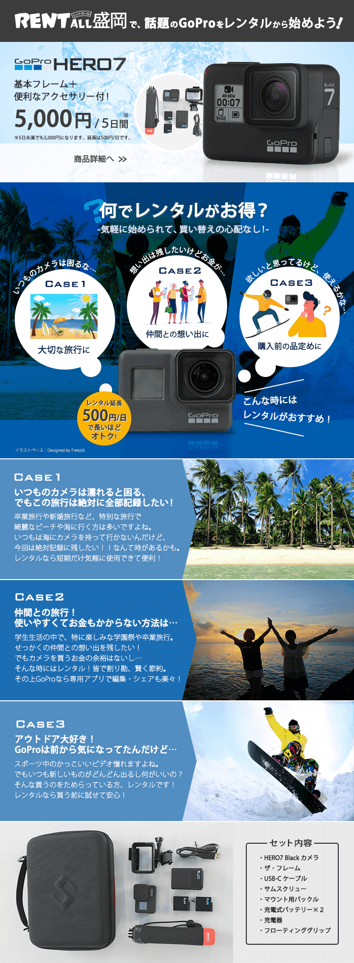 GoPro HERO 7 - レントオール盛岡