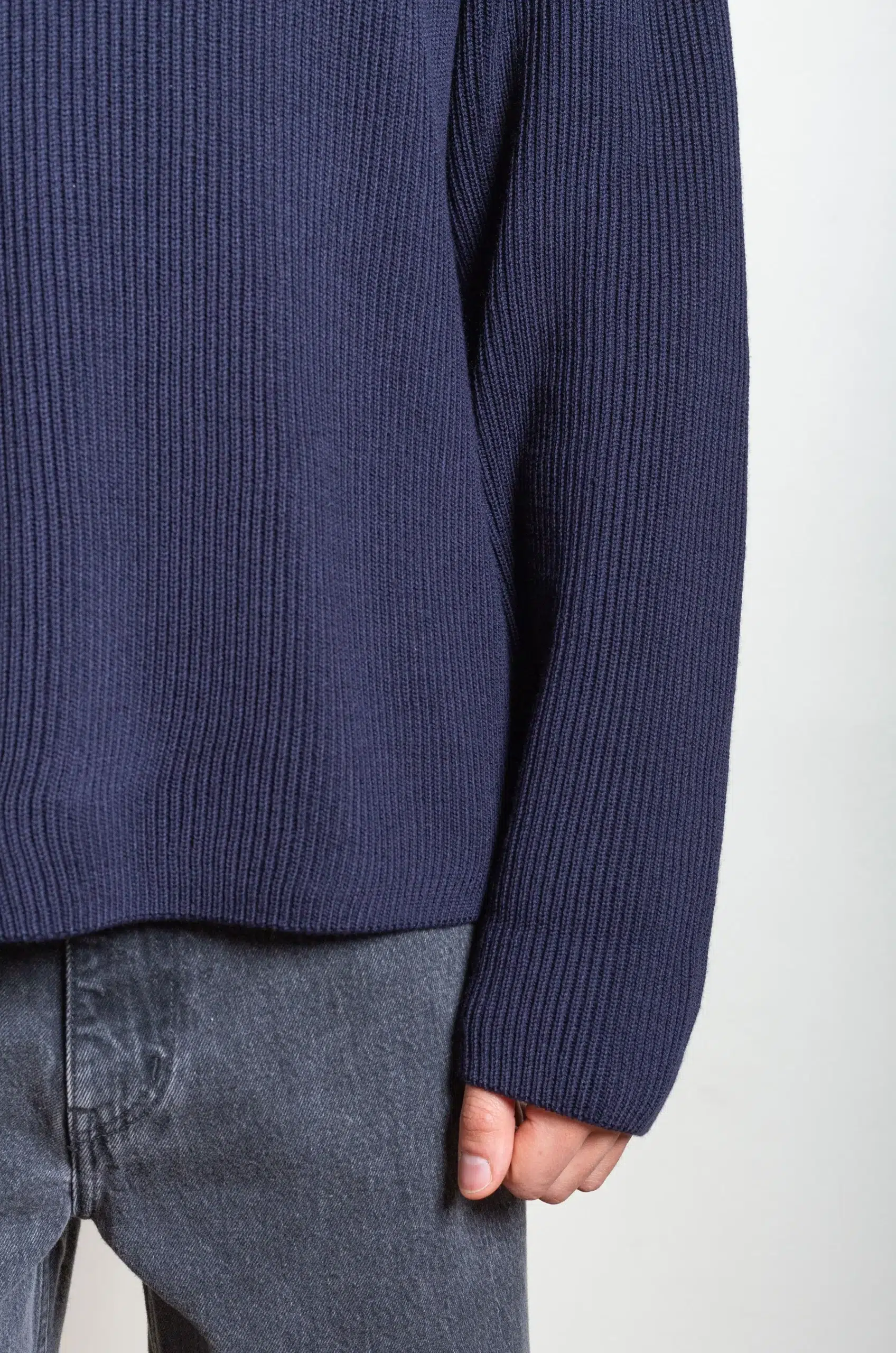 Batoner - SOLID WOOL RIB PARKER - NAVY