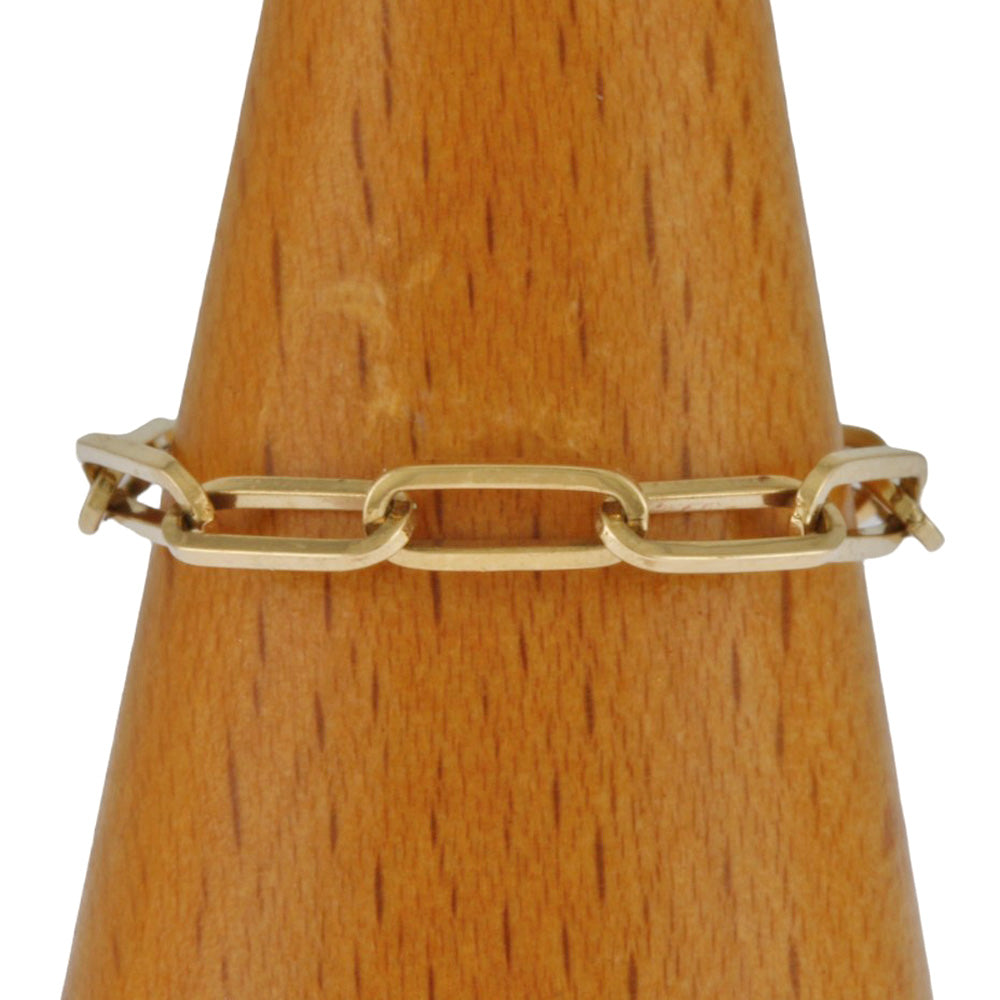 チェーンリング リング 指輪 15号 18金 K18イエローゴールド