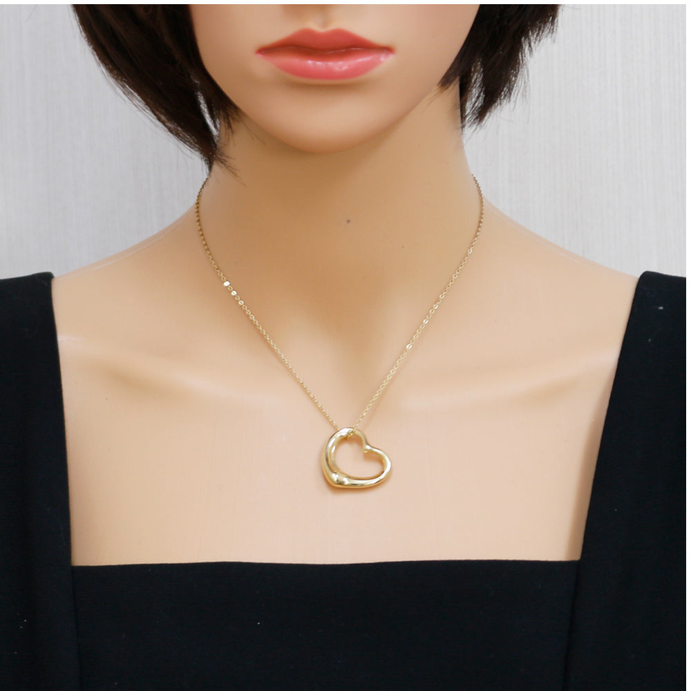 TIFFANY&Co. ティファニー オープンハート ペンダントトップ 18金 K18