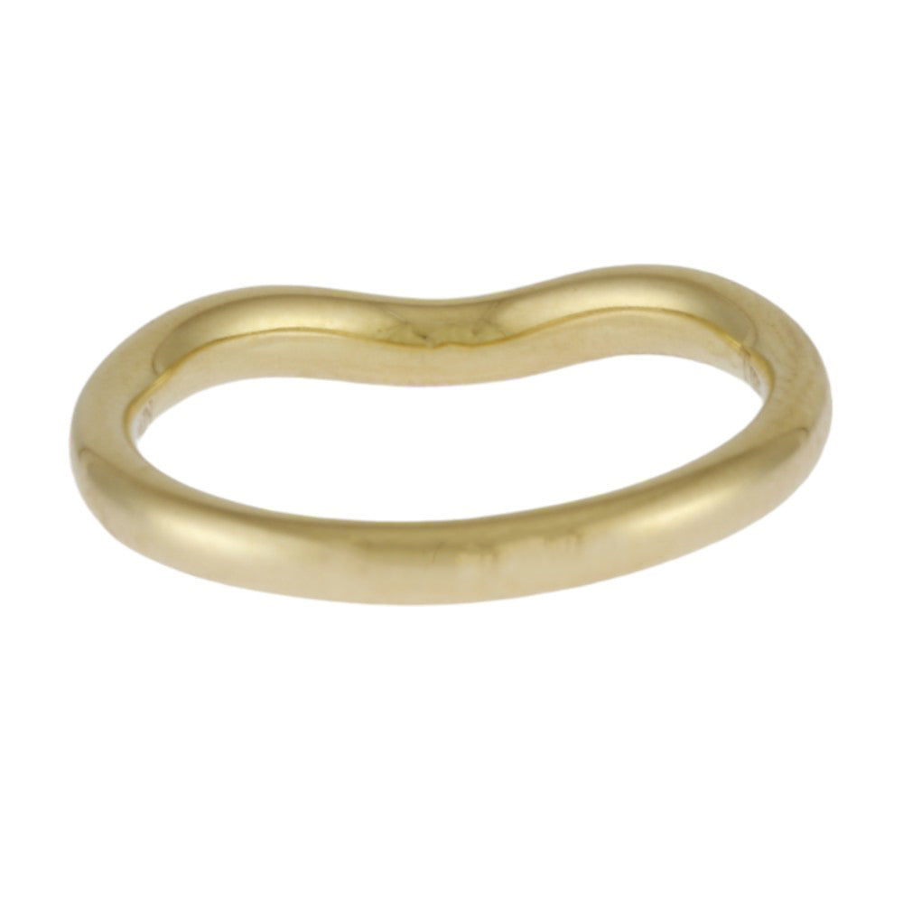 TIFFANY&Co. ティファニー カーブドバンド リング 指輪 7.5号 18金 K18