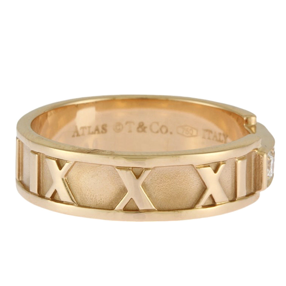 Tiffany & Co. Tiffany Atlas Ring Ring 12.5 18 Gold K18 Pink Gold