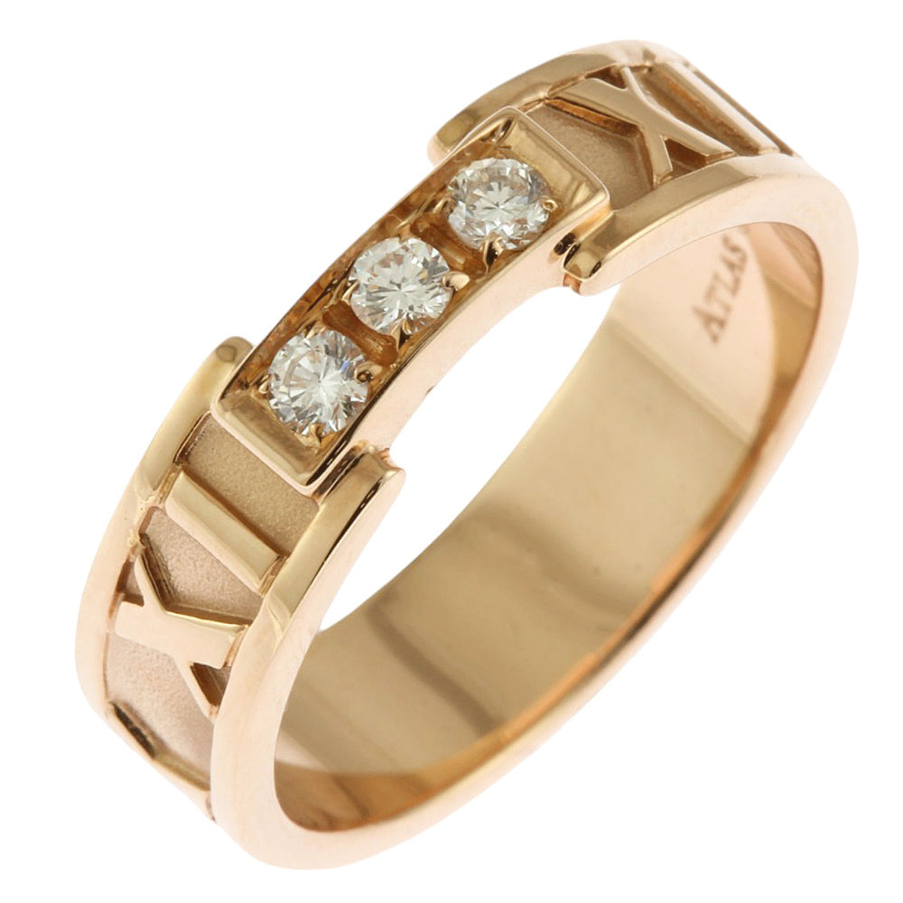 Tiffany & Co. Tiffany Atlas Ring Ring 12.5 18 Gold K18 Pink Gold