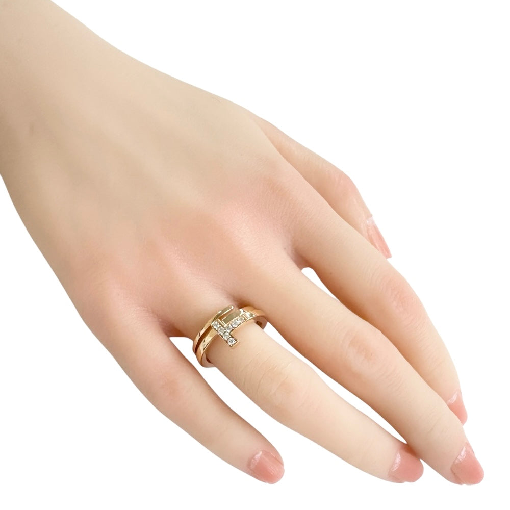 TIFFANY&Co. ティファニー Tスクエアラップ リング 指輪 11.5号 18金