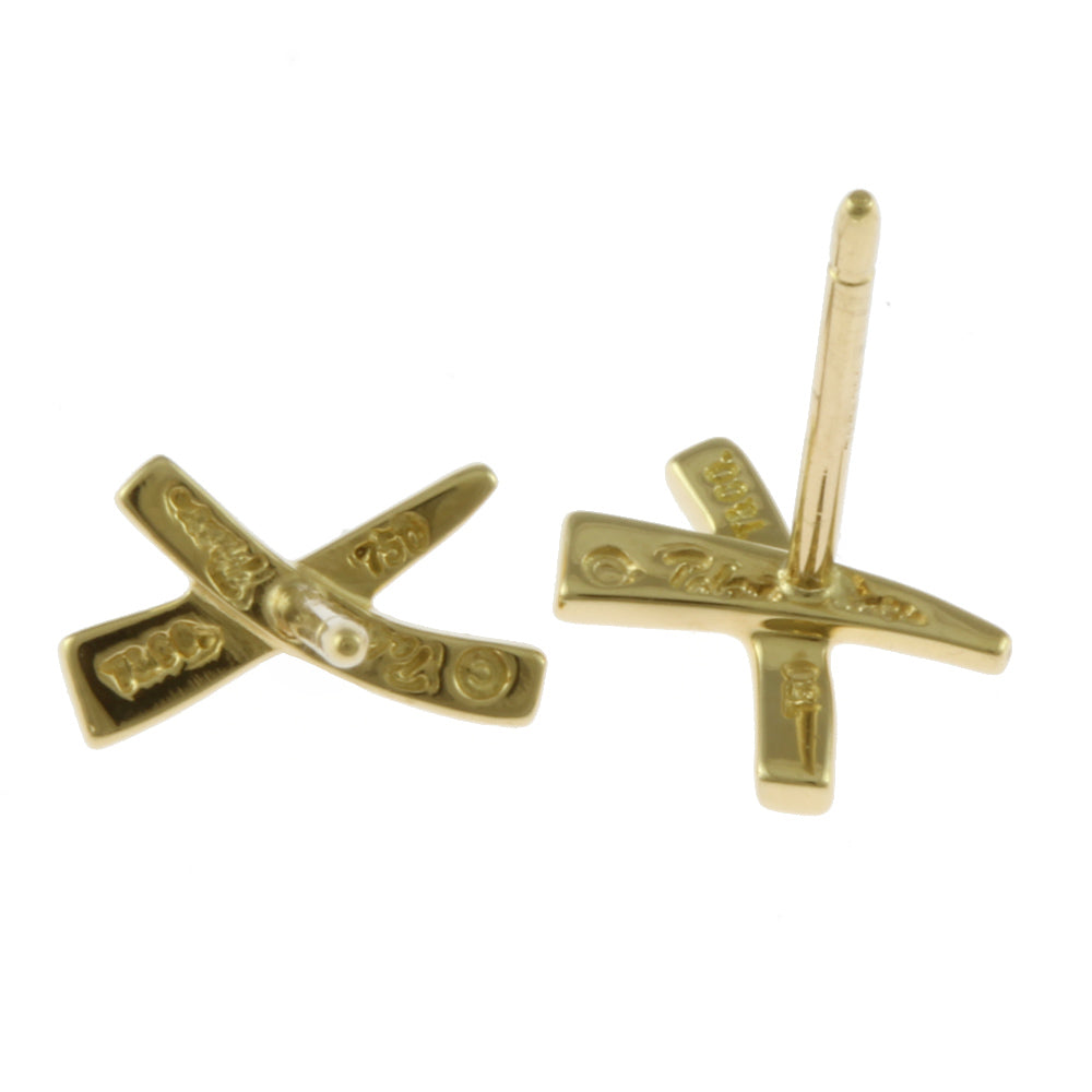 TIFFANY&Co. ティファニー キス ピアス 18金 K18イエローゴールド