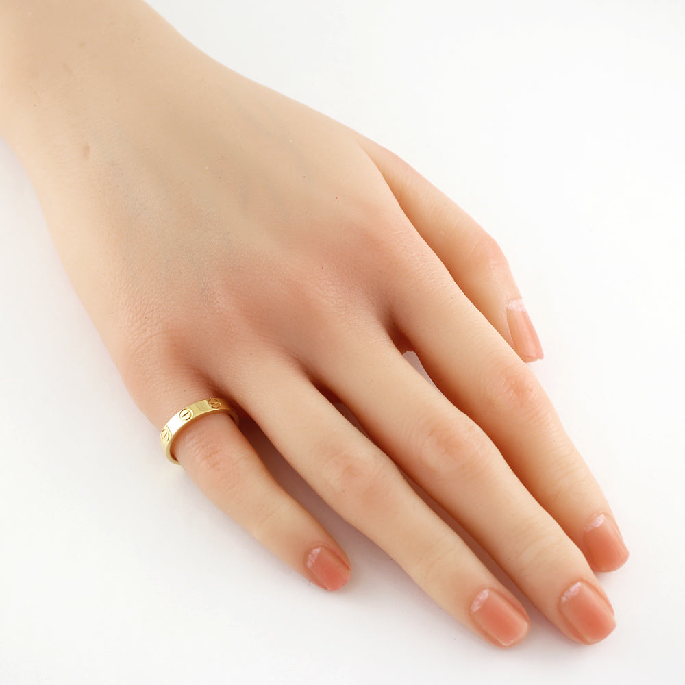 カルティエ ミニラブ リング 指輪 8.5号 18金 K18イエローゴールド