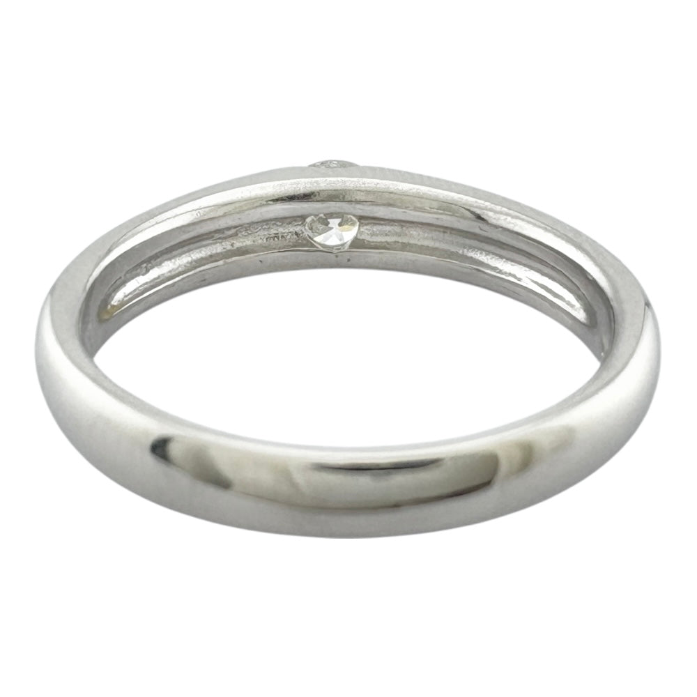 リング 指輪 14号 Pt900プラチナ ダイヤモンド レディース 中古