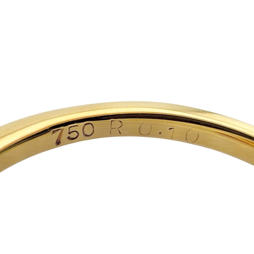 リング 指輪 11号 18金 K18イエローゴールド ルビー レディース 中古