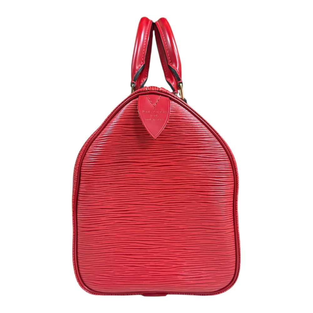 LOUIS VUITTON ルイヴィトン スピーディ25 エピ ハンドバッグ レッド