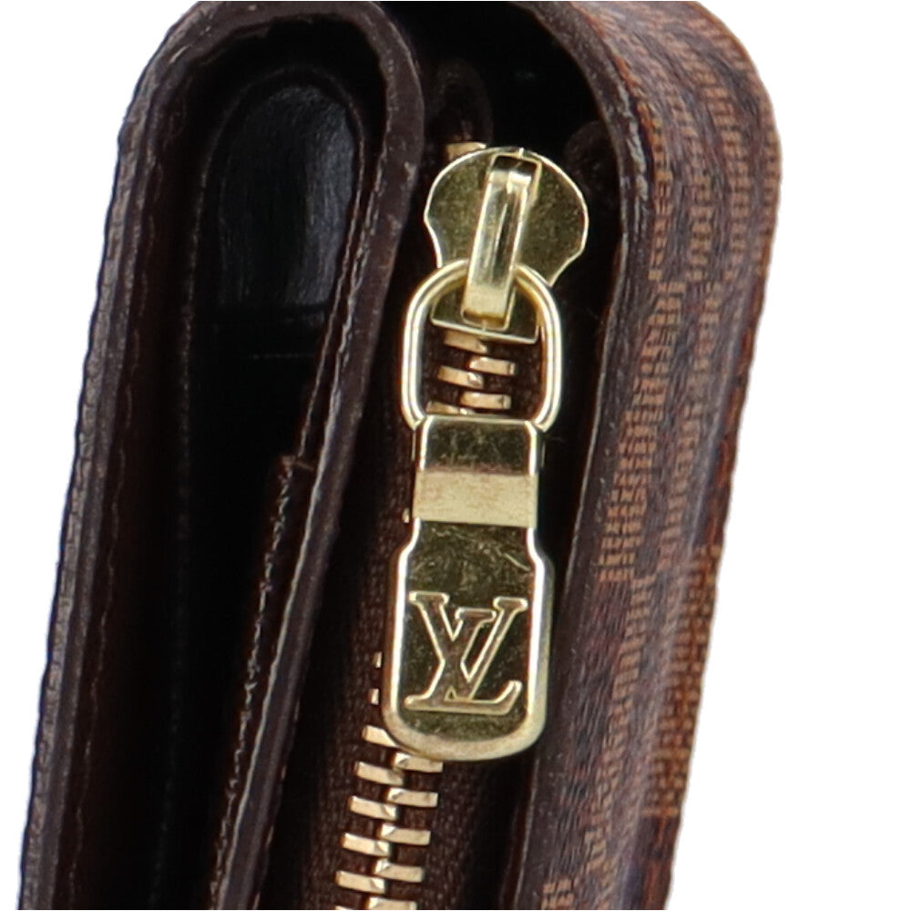 ルイヴィトン LOUIS VUITTON ダミエ コンパクトジップ 二つ折り財布