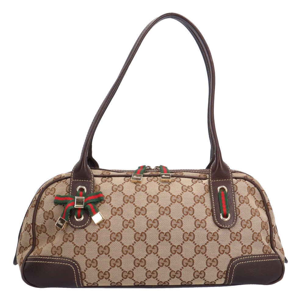 Gucci Sherry Shoulder Bag GG Canvas Beige Women's GUCCI [Used] [36
