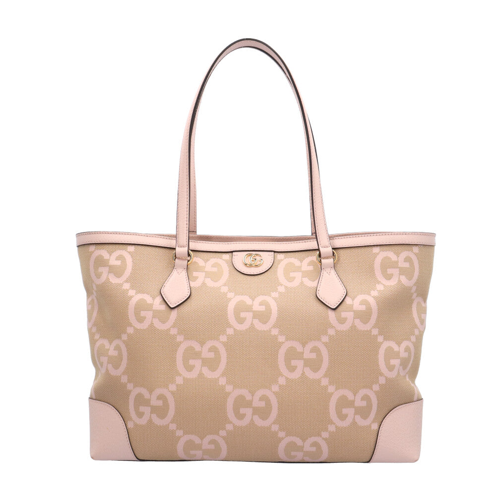 GUCCI Gucci Jumbo GG Tote Bag Canvas Pink Ladies Used – 【公式