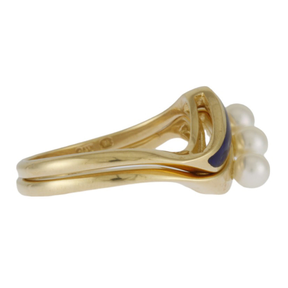 MIKIMOTO ミキモト リング 指輪 11号 18金 K18イエローゴールド パール