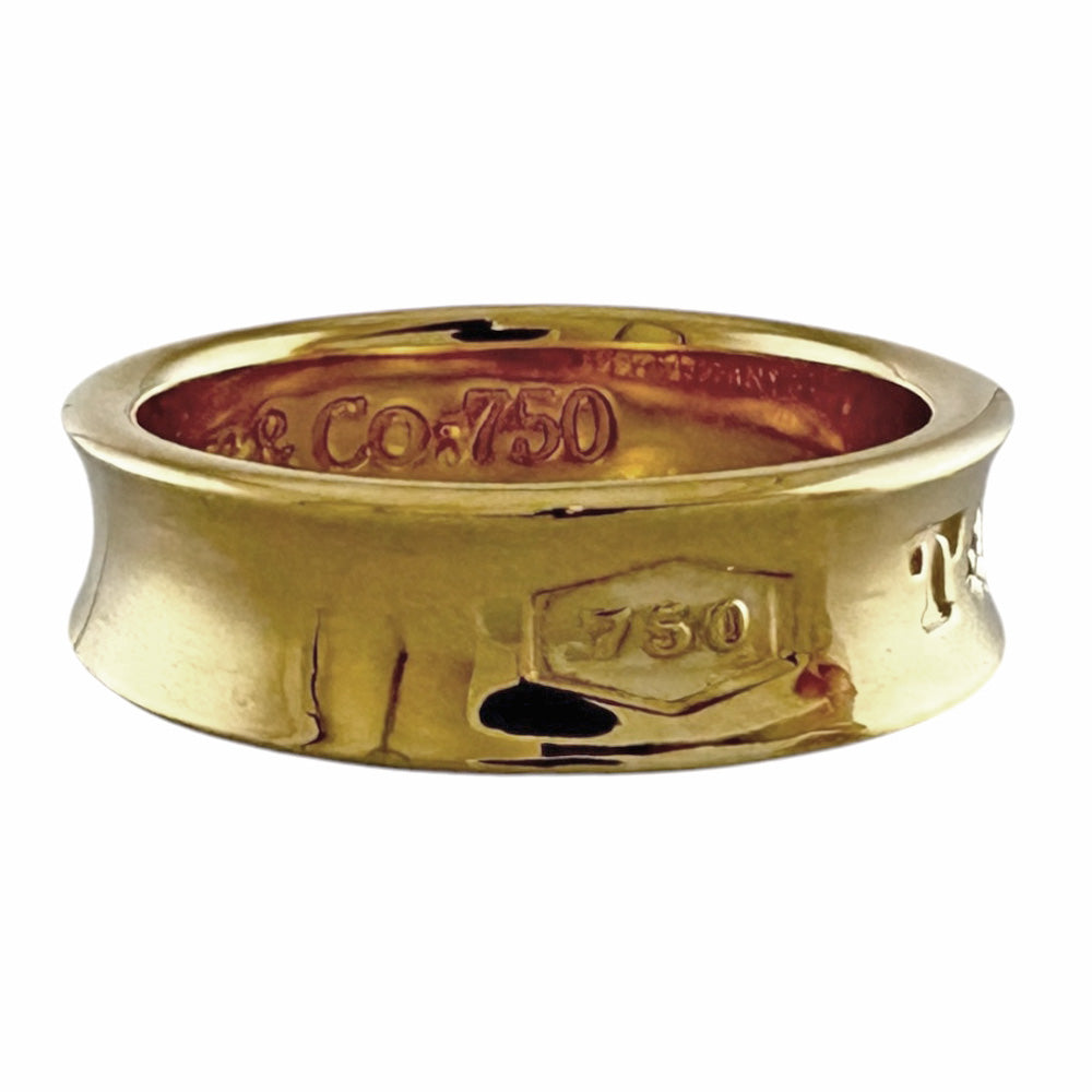 TIFFANY & CO. Tiffany 1837 Narrow Ring Ring 13 18 Gold K18 Yellow