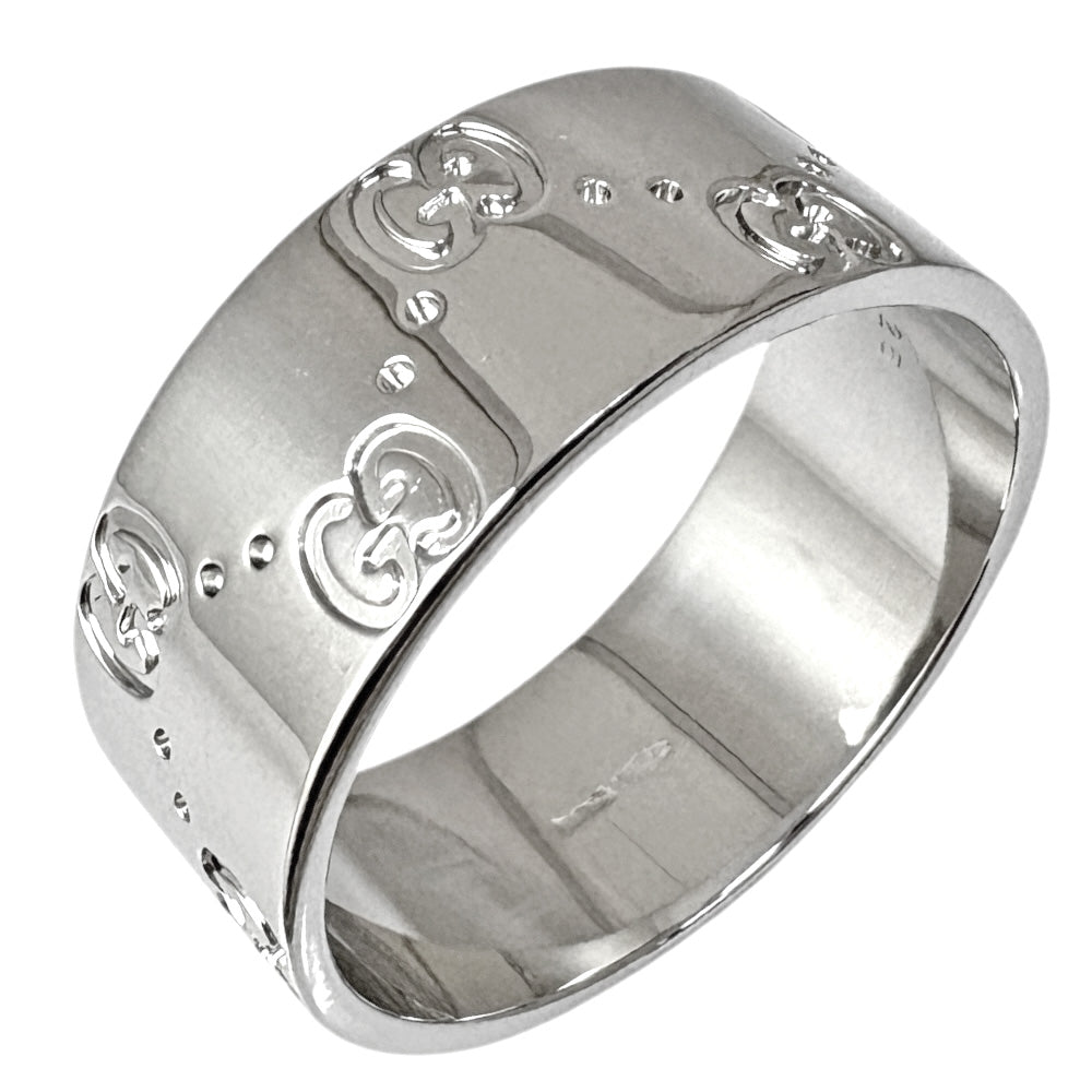 GUCCI Gucci GG Icon Ring Ring 23.5 18 Gold K18 White Gold Men's