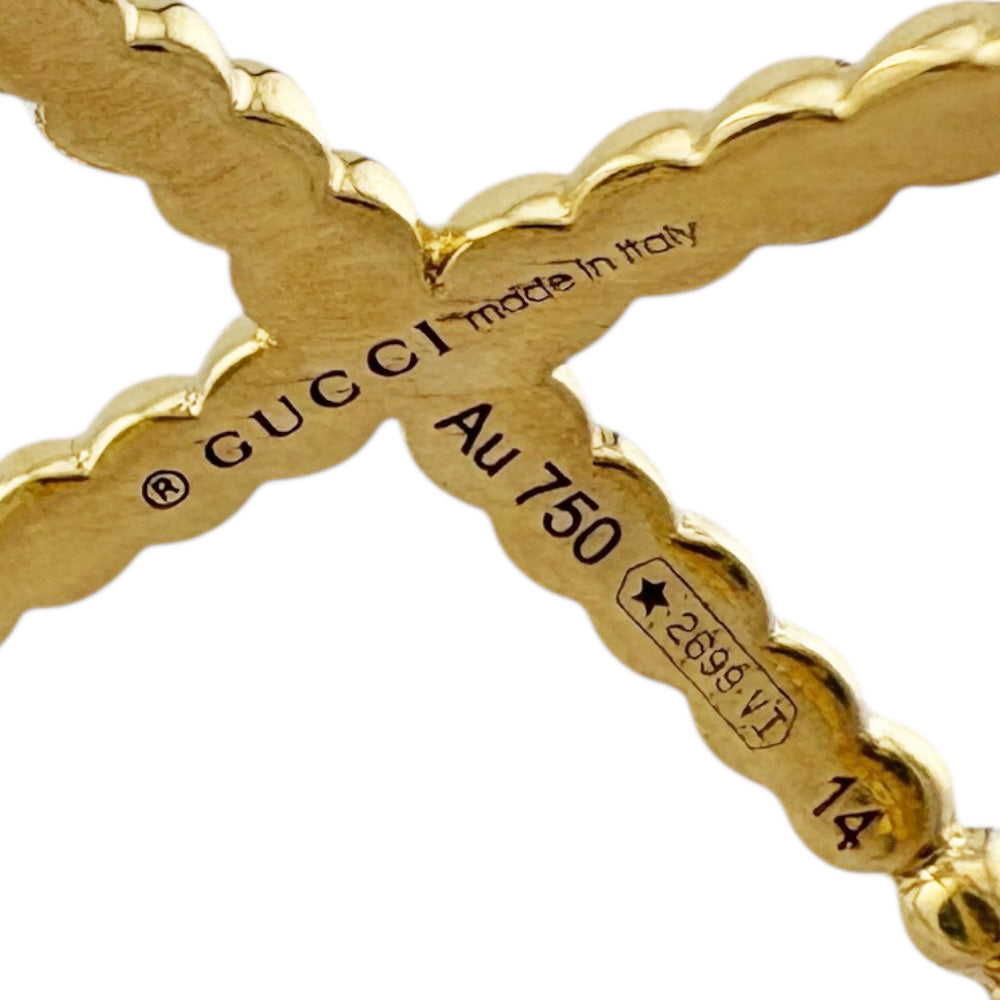 GUCCI グッチ GGランニング リング 指輪 13号 18金 K18イエロー