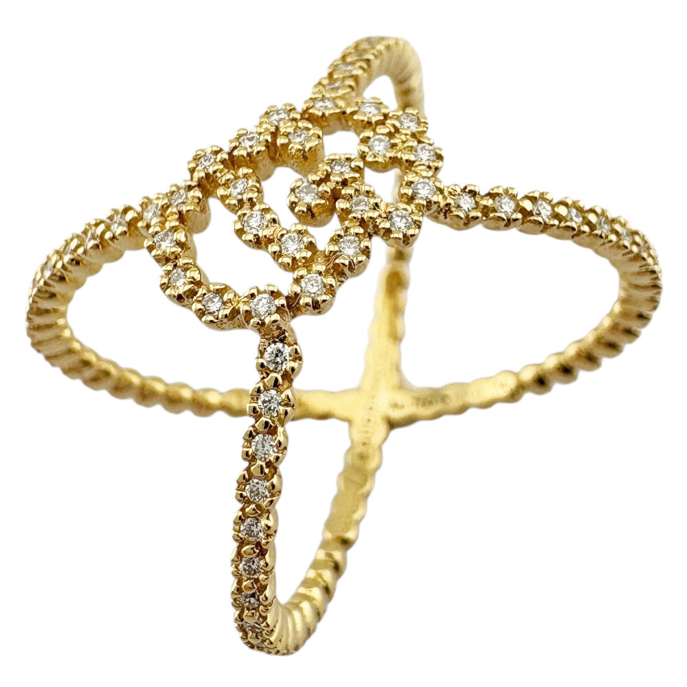 GUCCI グッチ GGランニング リング 指輪 13号 18金 K18イエロー