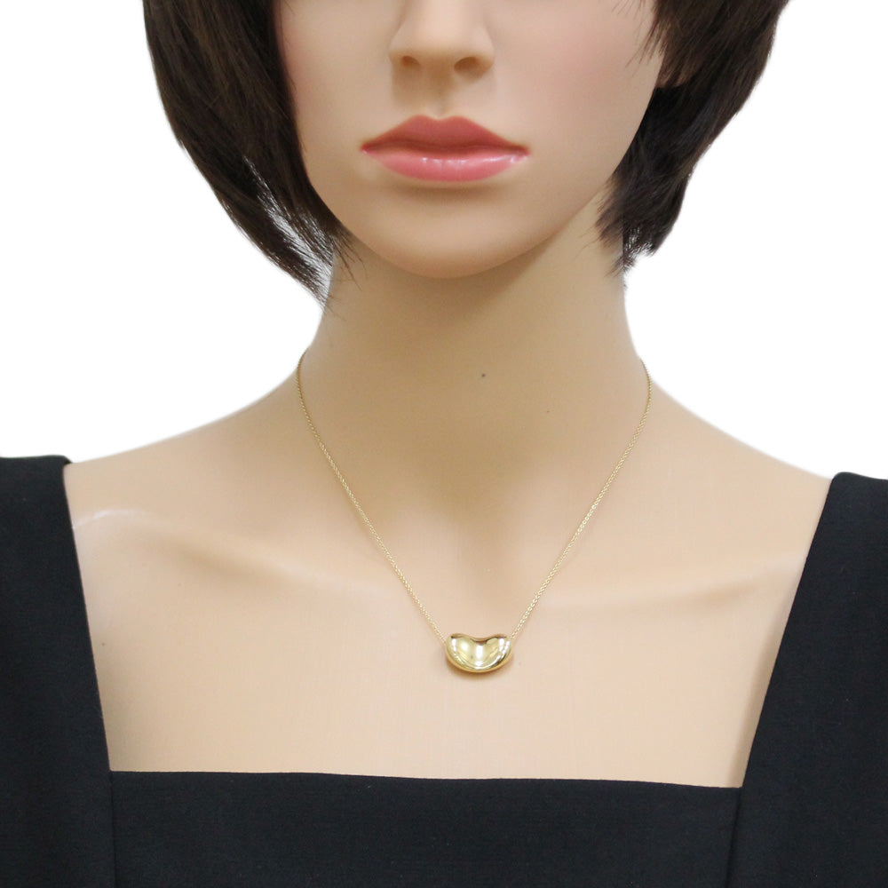 ティファニー ビーン ネックレス 18金 K18イエローゴールド レディース