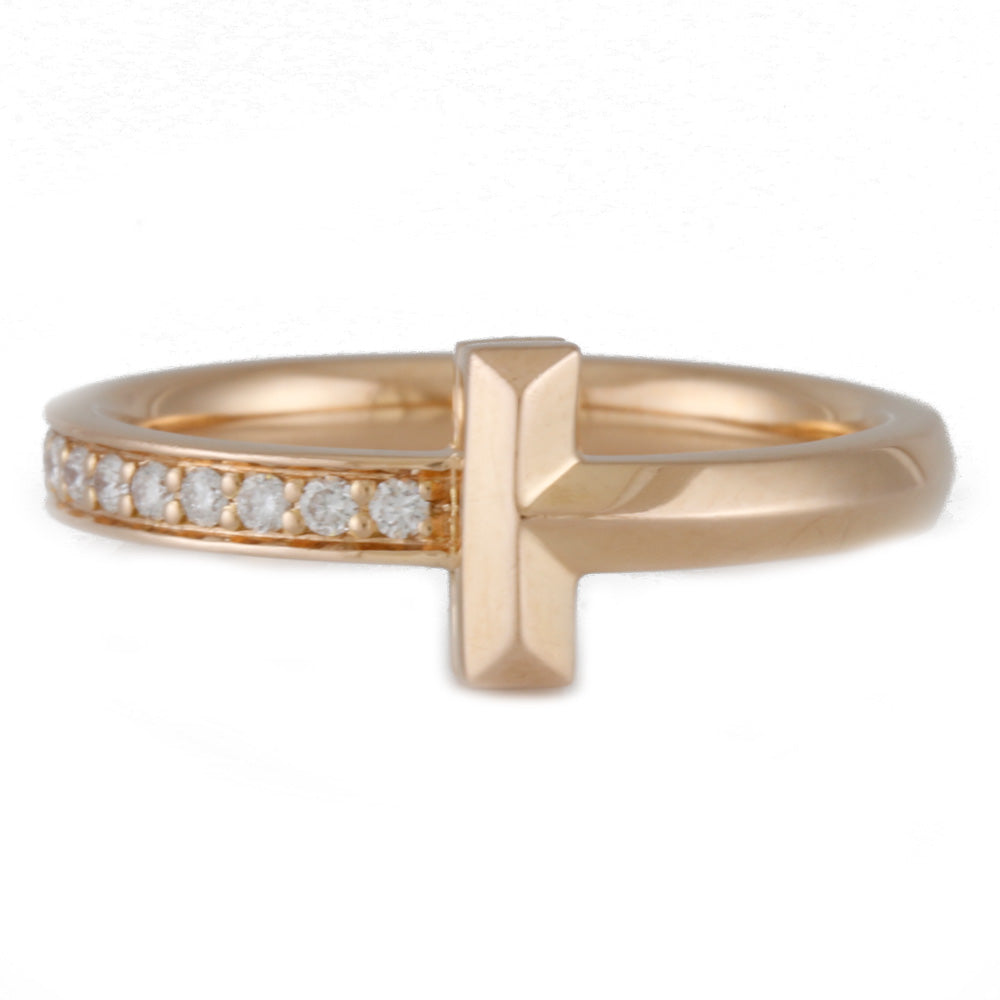 TIFFANY&Co. ティファニー Tワン リング 指輪 10号 18金 K18ピンク