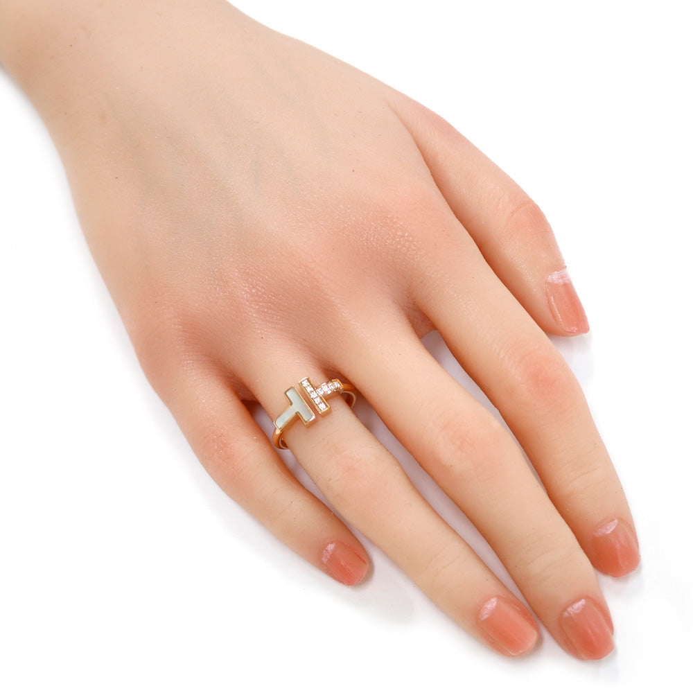 ティファニー Tワイヤー リング 指輪 11.5号 18金 K18ピンクゴールド