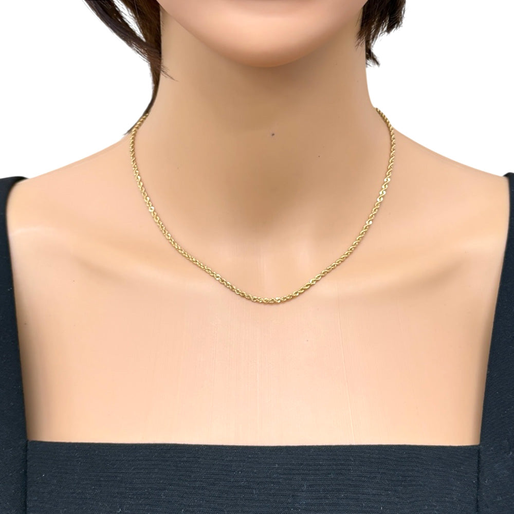 イタリア ネックレス 18金 K18イエローゴールド レディース 中古