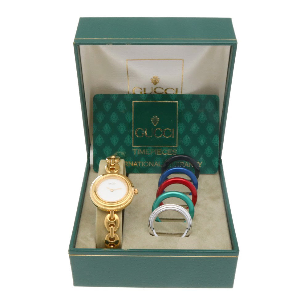 GUCCI グッチ チェンジベゼル 腕時計 GP 11/12.2 クオーツ レディース