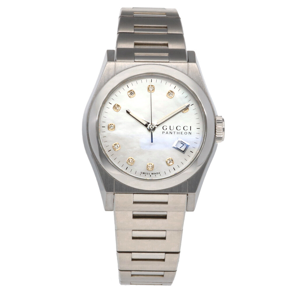 Gucci Pantheon Watch Stainless Steel YA115403(115.4) Men's Used [1