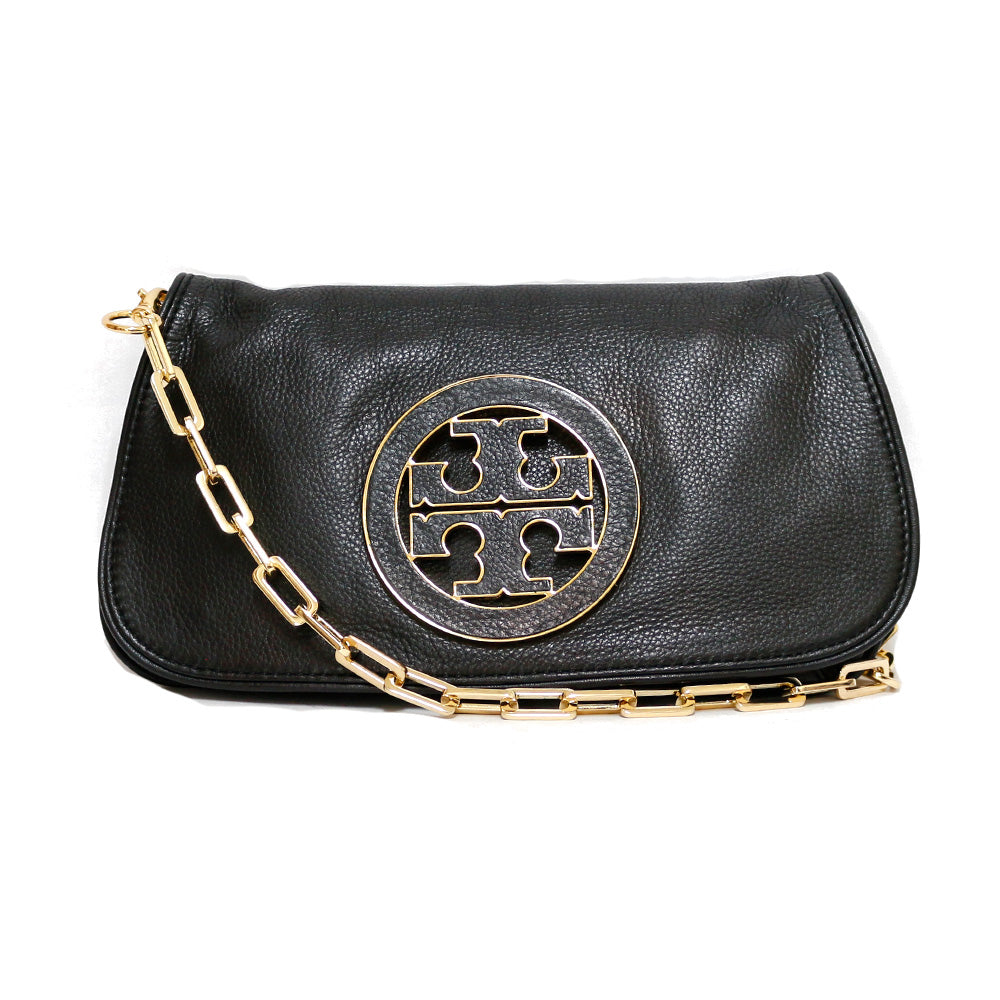 中古】 トリーバーチ Tory Burch ショルダーバッグ レザー ブラック