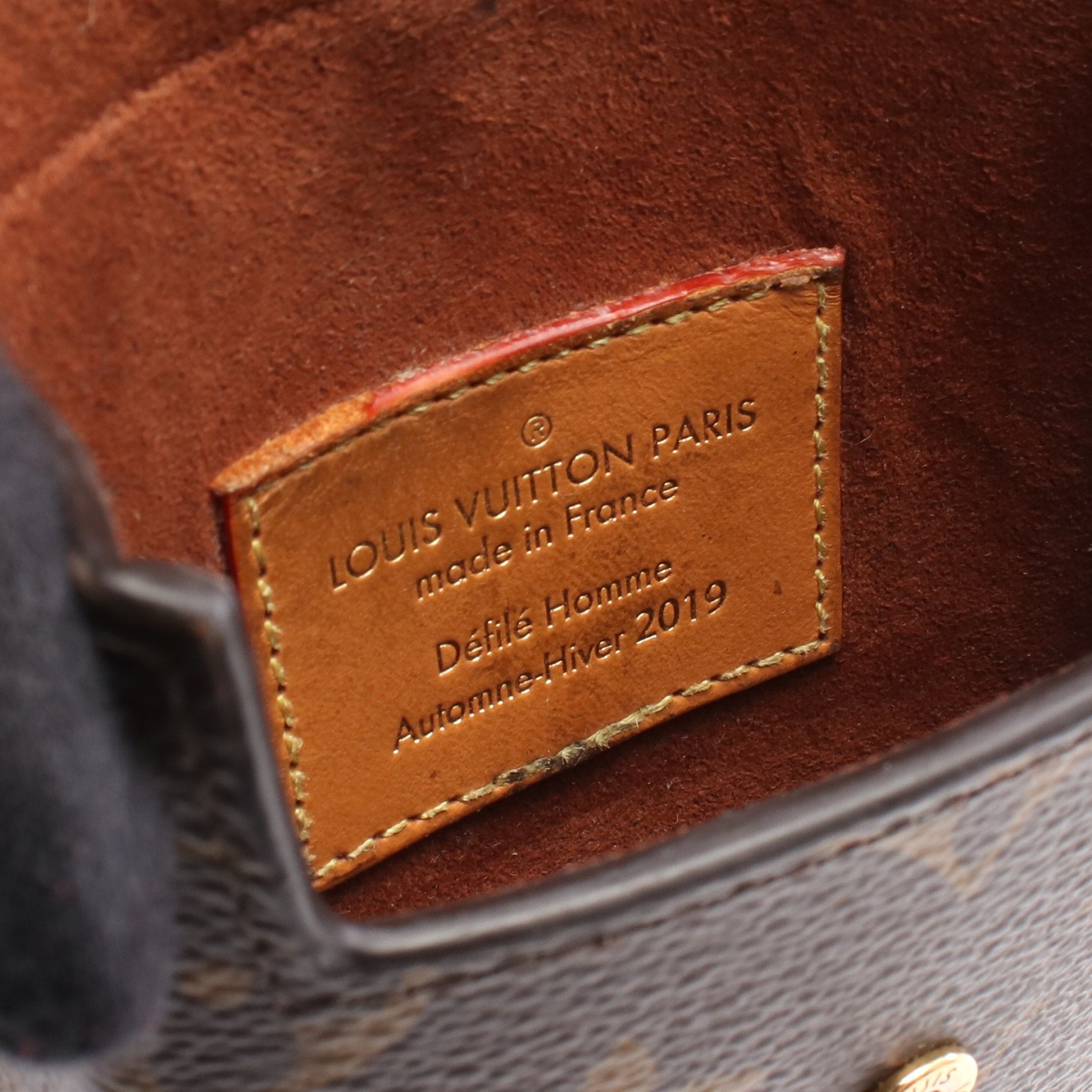 ボックス フォンケース モノグラム スマホケース PVC レザー ブラウン