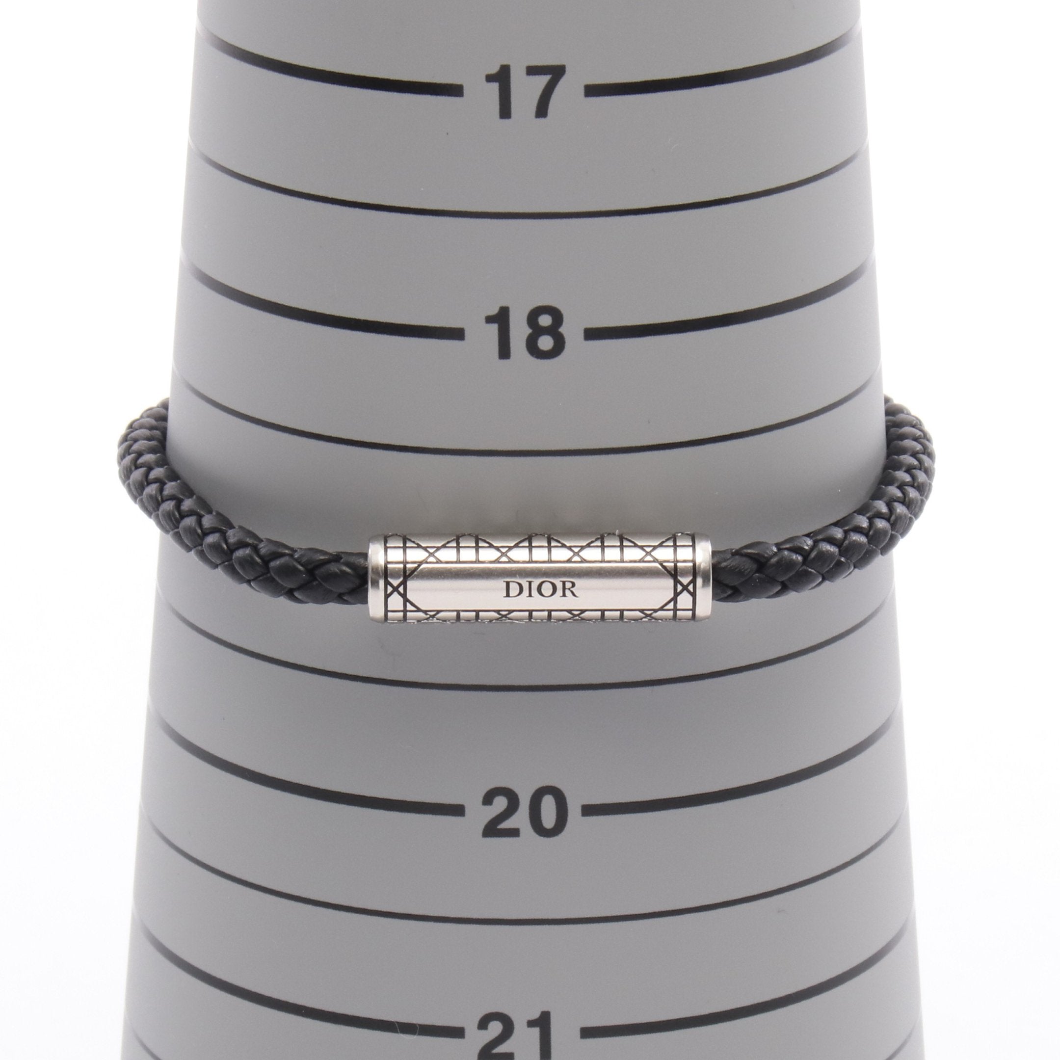 カナージュ ブレイドレザー ブレスレット レザー ブラック シルバー