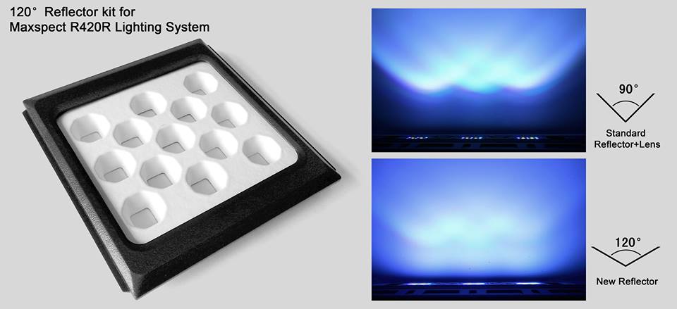 Maxspect close to releasing Wide Angle Reflector for Razor LED
