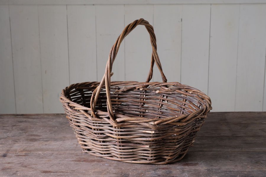 イギリスアンティーク ラタンバスケット | REFACTORY antiques