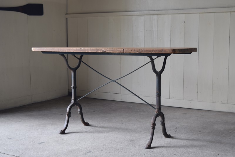 フランスアンティーク アイアンレッグ ワークテーブル | REFACTORY