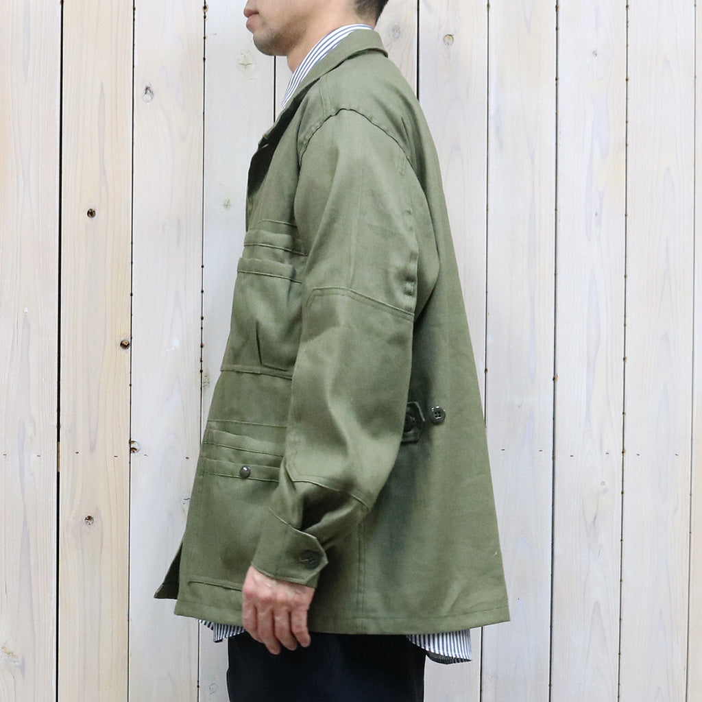 SASSAFRAS『OVERGROWN FATIGUE JACKET(L/C OXFORD)』(OLIVE) – Reggieshop