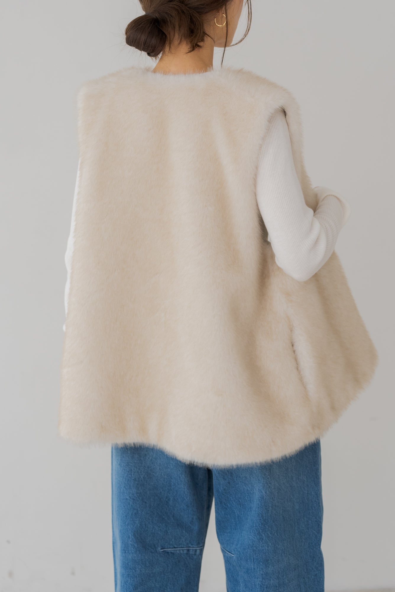 シェイプコードファーベスト｜SHAPE CORD FUR VESTの通販｜regleam