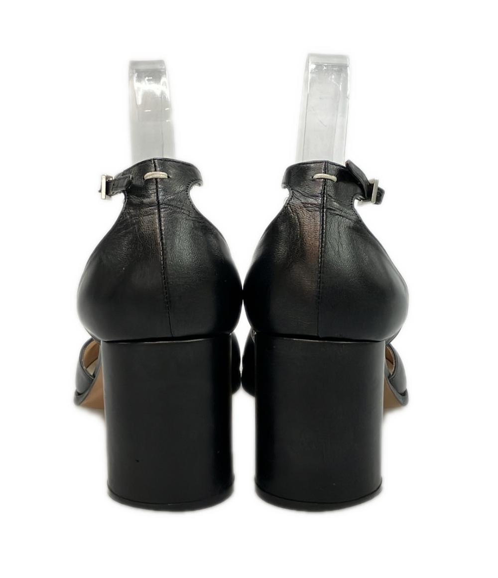 Maison Margiela アンクルストラップパンプス タビ チャンキーヒール