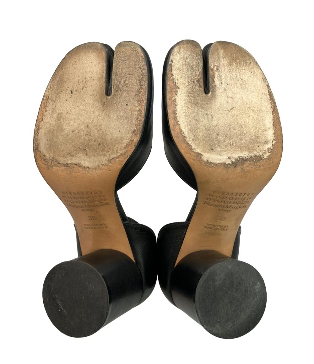 Maison Margiela アンクルストラップパンプス タビ チャンキーヒール