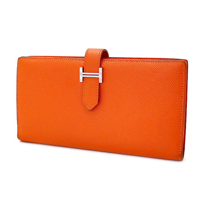 エルメス(HERMES) ベアンスフレ 二つ折り長財布 R刻印 ヴォーエプソン