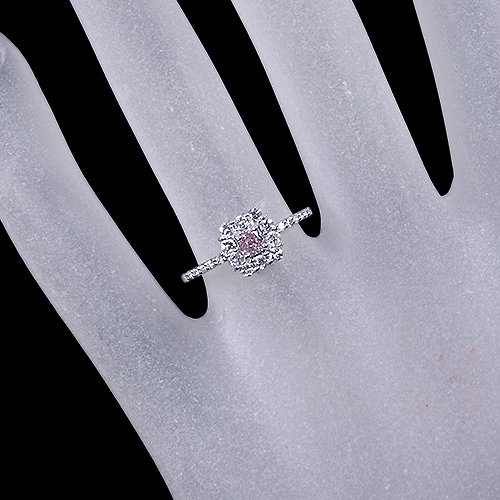 ピンクダイヤモンド 0.187ct/FPP/SI2 ダイヤモンド 0.35ct プラチナ