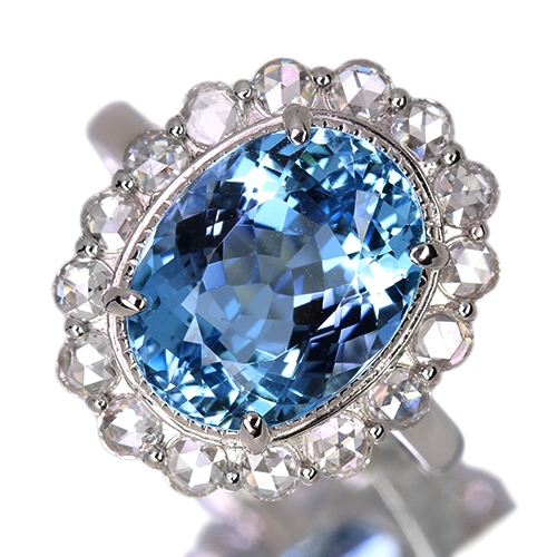 第471回抽選販売＞サンタマリアアクアマリン 5.6ct ローズカット