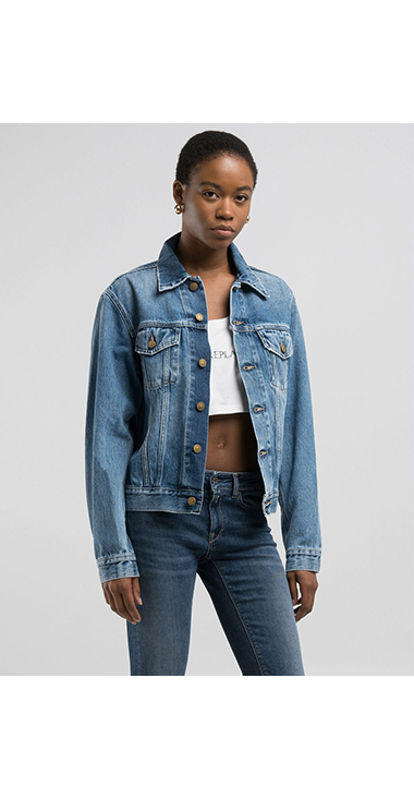 リサイクルインディゴコットンデニムジャケット｜REPLAY リプレイ公式