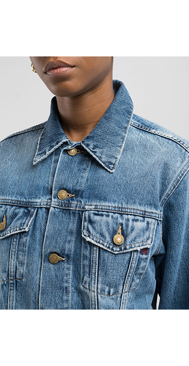 リサイクルインディゴコットンデニムジャケット｜REPLAY リプレイ公式