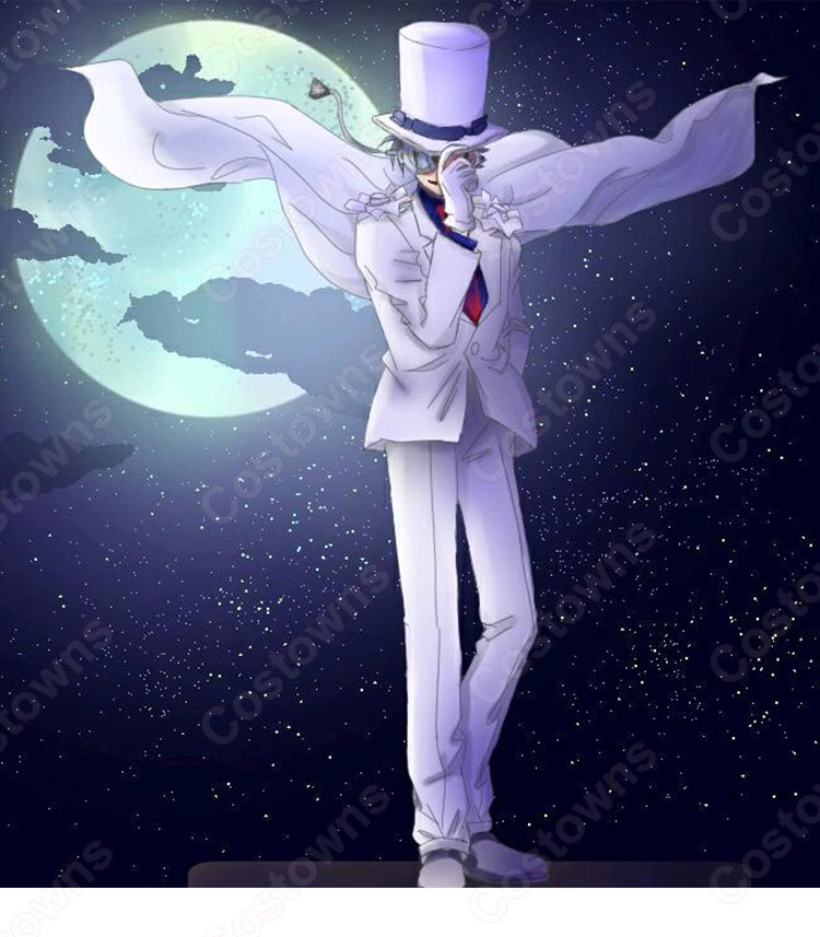 名探偵 怪盗キッド コスプレ衣装 まじっく快斗 黒羽快斗 白 ハロウィン