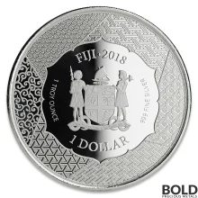 2018 1 oz Fiji Samurai Archives Kiyomori Silver Coin (BU) | BOLD