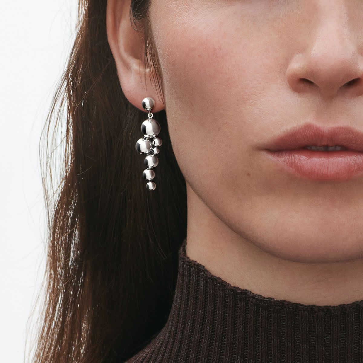 ムーンライトグレープ (MOONLIGHT GRAPES)イヤリング スターリングシルバー