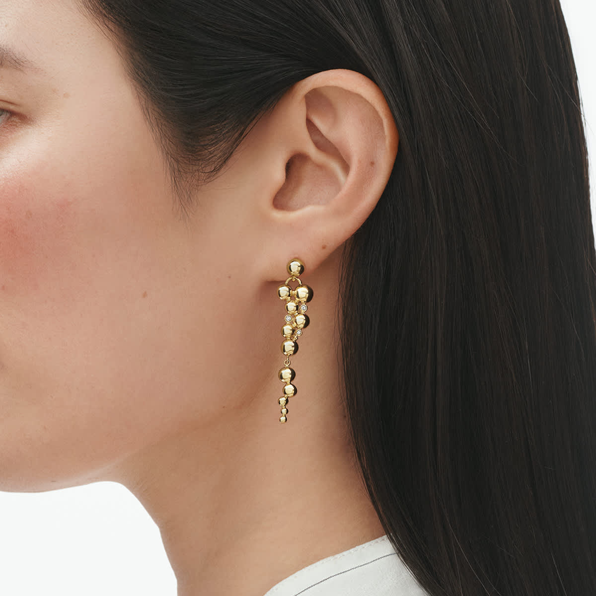 ムーンライトグレープ (Moonlight Grapes)イヤリング 18Kイエロー