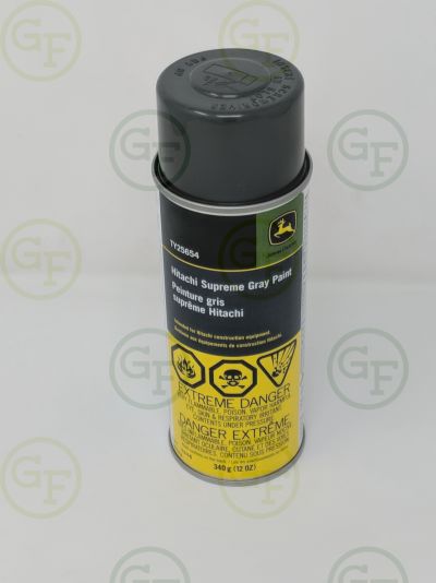 John Deere Hitachi Grey Spray Paint TY25654 - Green Farm Parts
