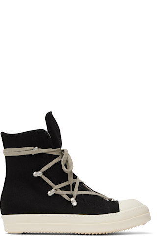 Rick Owens DRKSHDWのブラック Porterville Hexa Sneaks スニーカーが