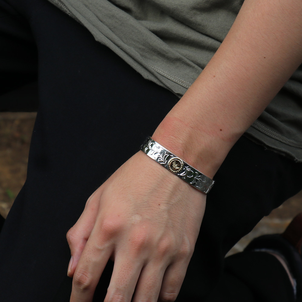 TADY&KING[ORDER ITEM]平打ちバングルK18イーグル アラベスク 特注