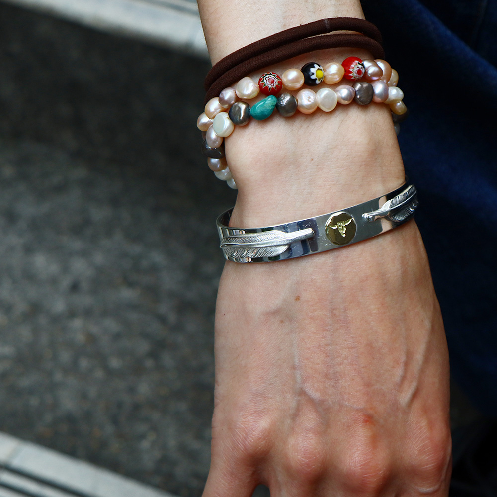 TADY&KING平打ちバングルK18ロングホーン&ダブルSフェザー ALL ITEM